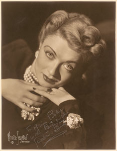 Lot #8047 Constance Bennett Oversized Signed Photograph - Image 1