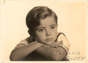 Lot #8142 Our Gang: Scotty Beckett Signed Photograph - Image 1