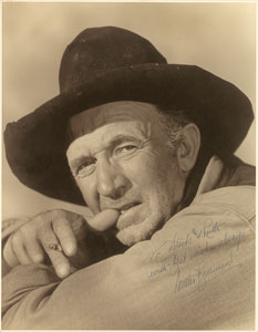 Lot #8052 Walter Brennan Oversized Signed Photograph - Image 1