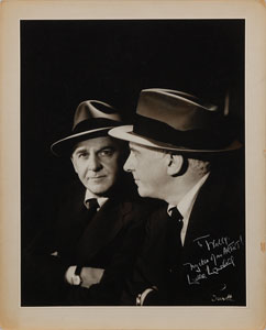 Lot #8261 Walter Winchell Oversized Signed