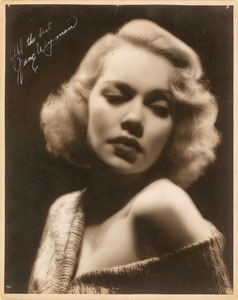 Lot #8168 Jane Wyman Oversized Signed Photograph