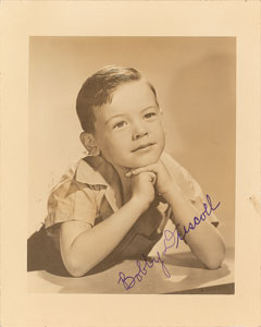 Lot #8236 Bobby Driscoll Signed Photograph