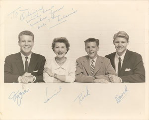 Lot #8256 The  Nelsons Signed Photograph