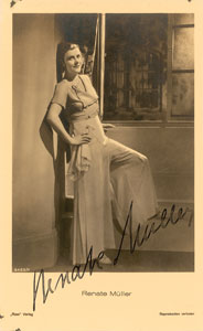 Lot #8137 Renate Muller Signed Photograph - Image 1