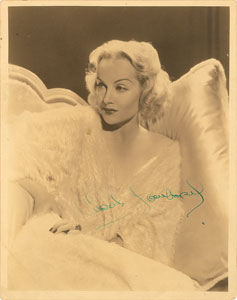 Lot #8128 Carole Lombard Signed Photograph