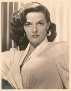 Lot #8222 Jane Russell Oversized Signed Photograph