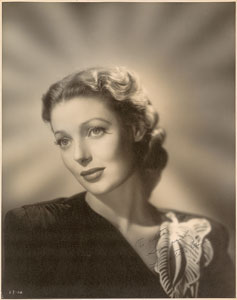 Lot #8230 Loretta Young Oversized Signed