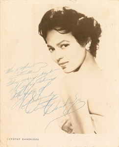 Lot #8234 Dorothy Dandridge Signed Photograph - Image 1