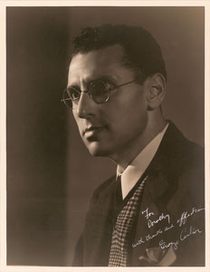 Lot #8081 George Cukor Oversized Signed Photograph