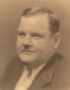 Lot #8114 Oliver Hardy Oversized Signed Photograph - Image 1