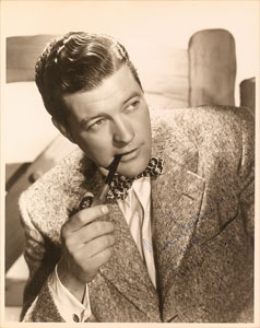 Lot #8214 Dennis Morgan Oversized Signed Photograph - Image 1