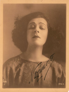 Lot #8025 Nazimova Signed Photograph - Image 1