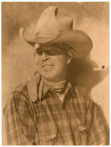 Lot #8039 Westerns: Hoot Gibson Oversized Signed