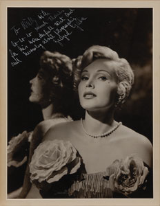 Lot #8237 Zsa Zsa Gabor Oversized Signed