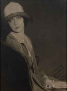Lot #8016 Lillian Gish Oversized Signed Photograph