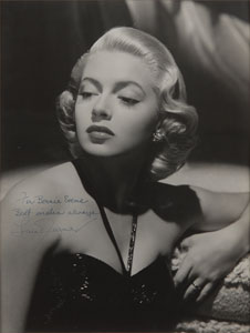 Lot #8226 Lana Turner Oversized Signed Photograph