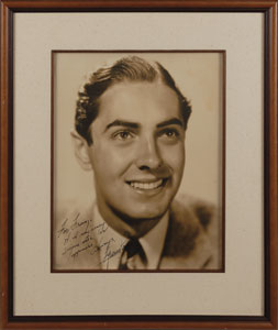 Lot #8147 Tyrone Power Oversized Signed Photograph - Image 2