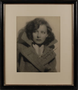 Lot #8042 Greta Garbo Oversized Signed Photograph - Image 2