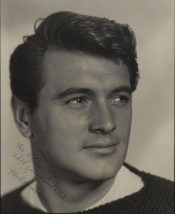 Lot #8242 Rock Hudson Oversized Signed Photograph - Image 1