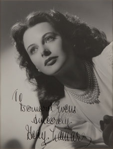 Lot #8201 Hedy Lamarr Oversized Signed Photograph - Image 1