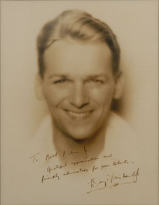 Lot #8094 Douglas Fairbanks, Jr. Oversized Signed Photograph - Image 1