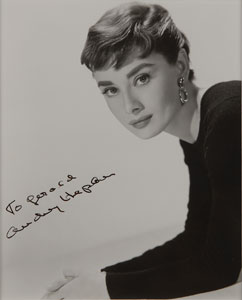 Lot #8239 Audrey Hepburn Signed Photograph