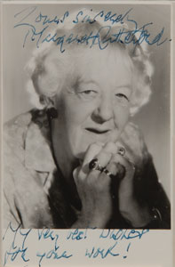 Lot #8269 Margaret Rutherford Signed Photograph