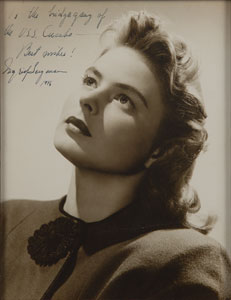 Lot #8184 Ingrid Bergman Signed Photograph