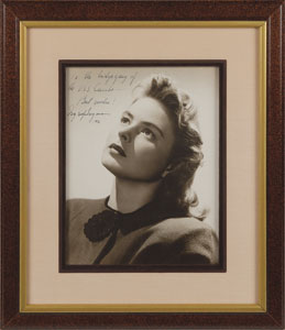 Lot #8184 Ingrid Bergman Signed Photograph - Image 2