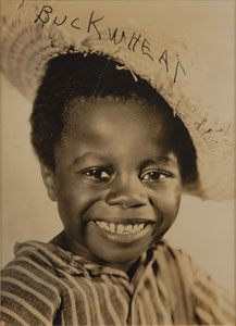 Lot #8144 Our Gang: William ‘Buckwheat’ Thomas Signed Photograph - Image 1
