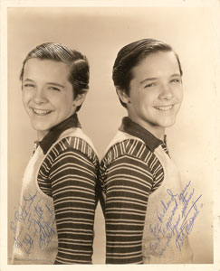 Lot #8133 Billy and Bobby Mauch Signed Photograph - Image 1