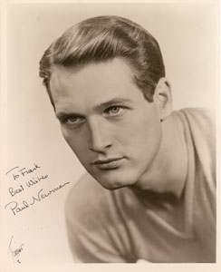 Lot #8265 Paul Newman Signed Photograph