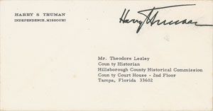 Lot #102 Harry S. Truman - Image 3