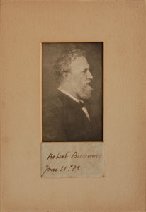 Lot #443 Robert Browning - Image 1