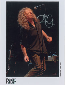 Lot #565 Led Zeppelin: Robert Plant