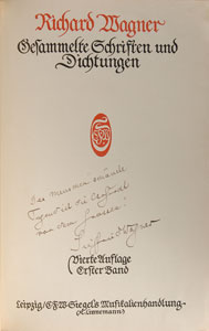 Lot #487 Siegfried Wagner - Image 1