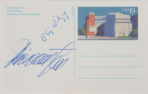 Lot #258 Elie Wiesel and Simon Wiesenthal - Image 1