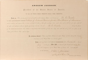 Lot #21 Andrew Johnson
