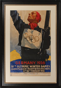 Lot #9062 Garmisch 1936 Winter Olympics Poster - Image 1