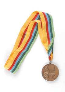 Lot #9123 Moscow 1980 Summer Olympics Bronze Winner’s Medal - Image 4