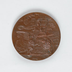 Lot #9002 Athens 1896 Summer Olympics Bronze Participation Medal - Image 1