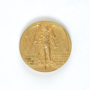 Lot #9016 London 1908 Summer Olympics Gold Participation Medal - Image 2