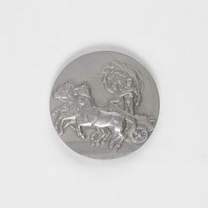 Lot #9028 Stockholm 1912 Summer Olympics Pewter Participation Medal - Image 2