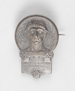 Lot #9029 Stockholm 1912 Summer Olympics Competitor’s Badge - Image 1