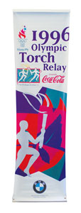 Lot #9154 Atlanta 1996 Summer Olympics Set of (3) Banners - Image 2