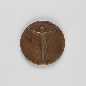 Lot #9034 Chamonix 1924 Winter Olympics Third Place Bronze Winner’s / Participation Medal - Image 1