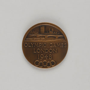 Lot #9077 London 1948 Summer Olympics ‘Trial’ Participation Medal - Image 1