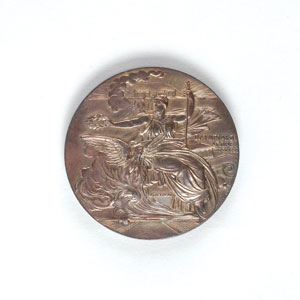 Lot #9014 Athens 1906 Summer Olympics Bronze Participation Medal - Image 1