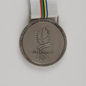 Lot #9143 Albertville 1992 Winter Olympics ‘Demonstration Sports’ Silver Winner’s Medal - Image 2