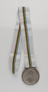 Lot #9143 Albertville 1992 Winter Olympics ‘Demonstration Sports’ Silver Winner’s Medal - Image 3